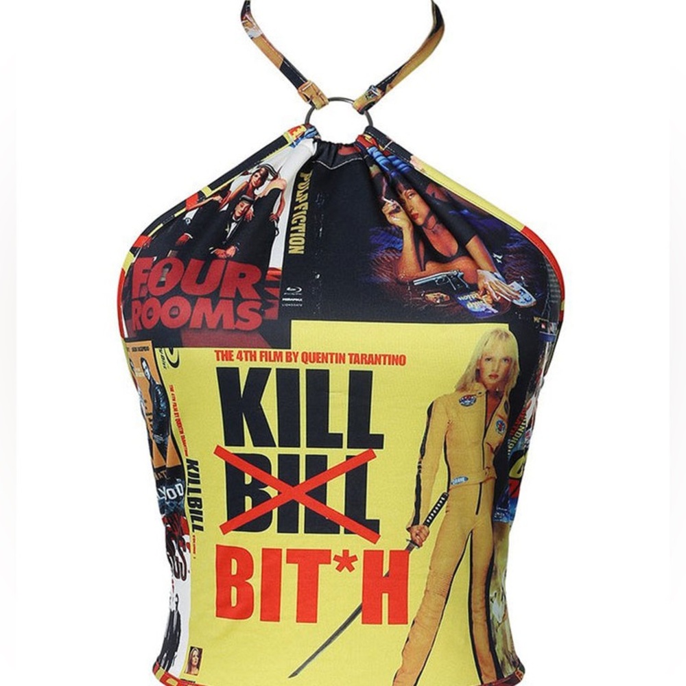 Shop JYOSEI Kill Bill Bit*h Halter Top